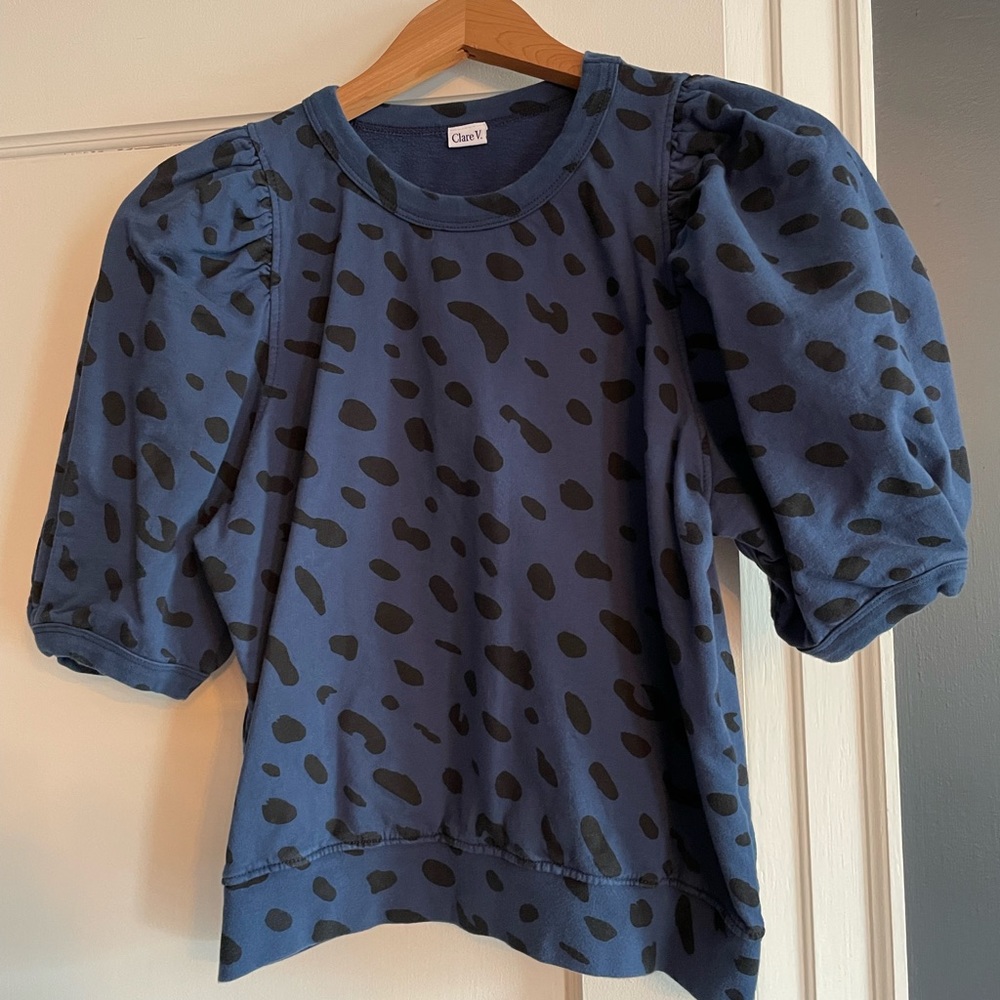 Clare V. Puff Sleeve Sweatshirt